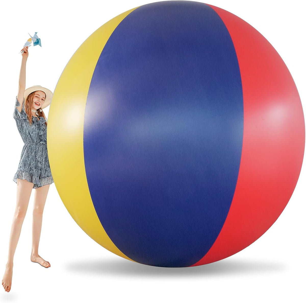 NYEONHRT 6.5ft Oversized Inflatable Event Sphere 200cm Heavy Duty PVC Pool and Beach Party Decoration