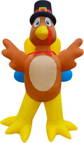12FT Giant Thanksgiving Inflatable Turkey with LED Light Strings, Blow Up Turkey Yard Decoration Lighted Fall