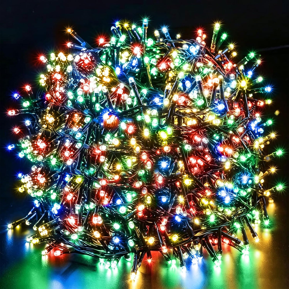 Novtech Christmas LED String Lights 164FT 2000LEDs Plug in Christmas Lights / Outdoor Waterproof Christmas